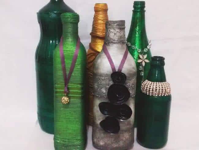 garrafas decorativas