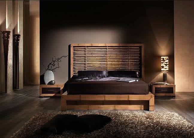 cama quarto bambu