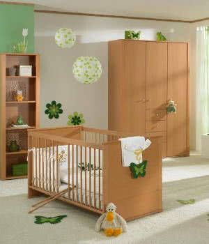 quarto de bebe verde madeira