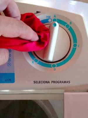pano limpeza máquina de lavar