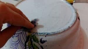 desenho pintura porcelana
