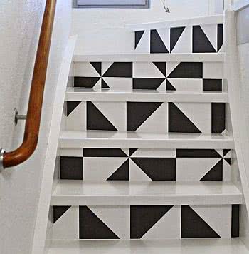 adesivo para decorar escadas