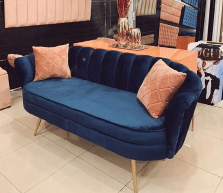 sofá azul