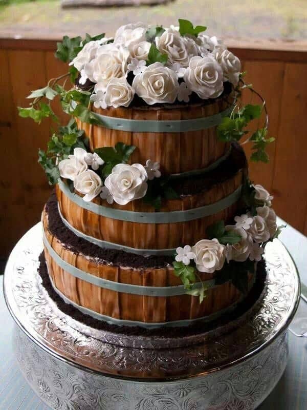 bolo para casamento country