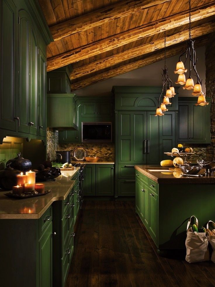 cozinha decoração verde