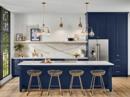 cozinha azul petróleo